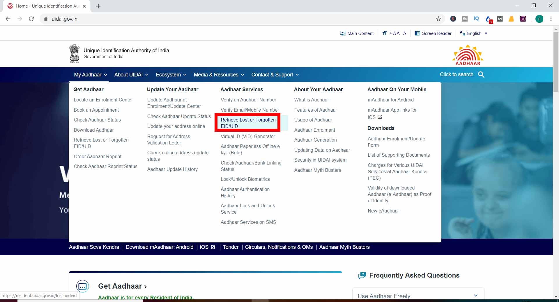 Aadhar Card Download by Name and Date of Birth